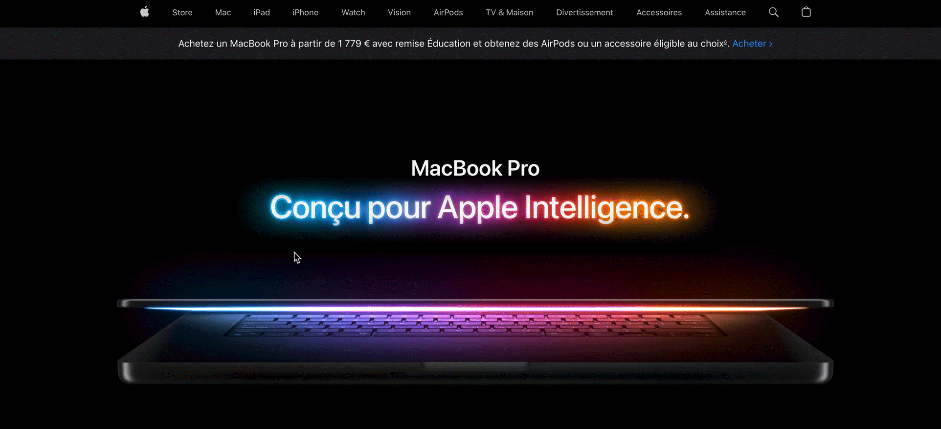 Méga menu Apple